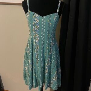 Floral Teal Sundress